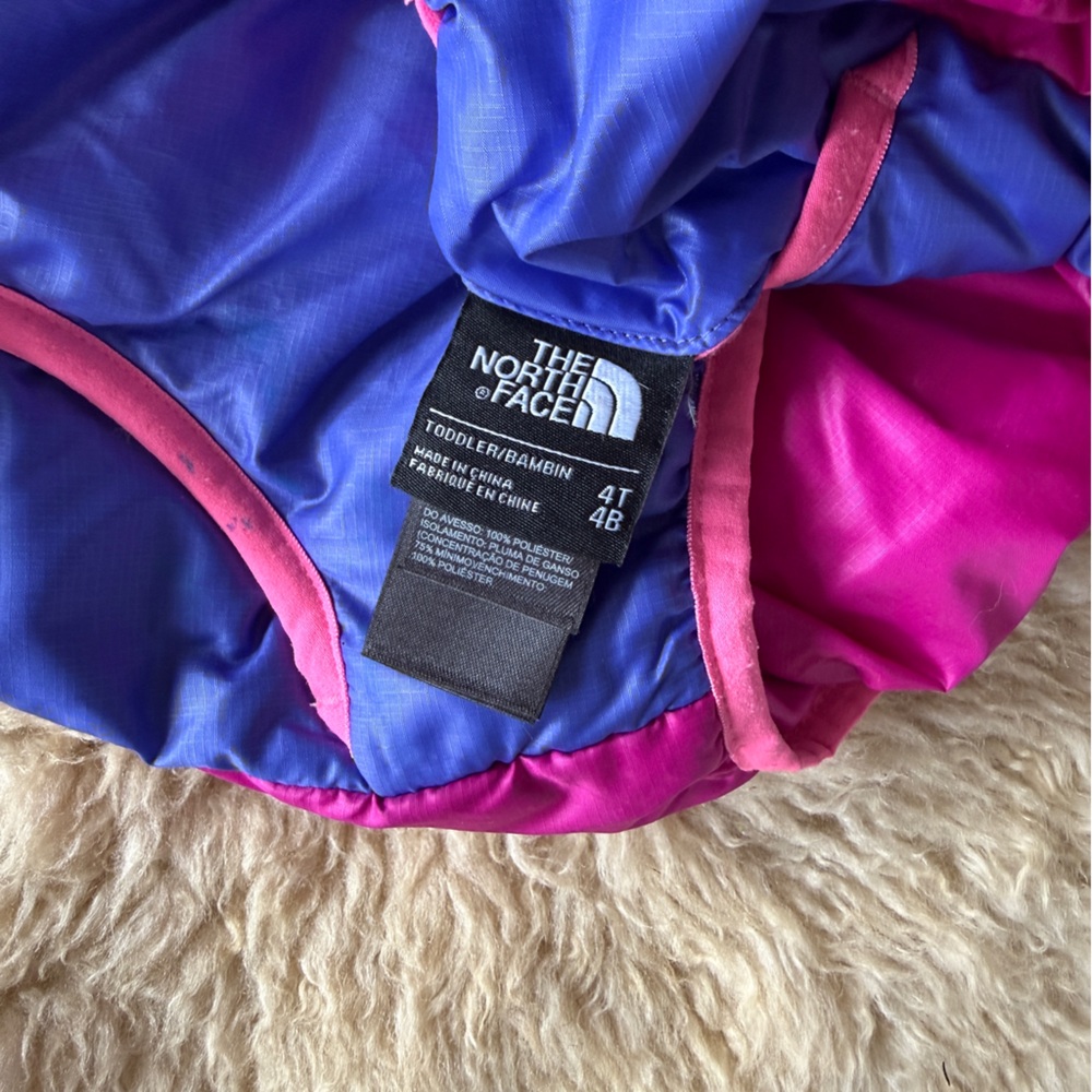 The North Face 550 Goose Down Hooded Jacket Toddler 4T - Picture 8 of 8